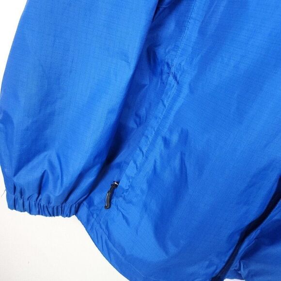 Core 365 By North End Blue Hooded Windbreaker Rain Jacket Waist Length Mens L - Picture 3 of 10